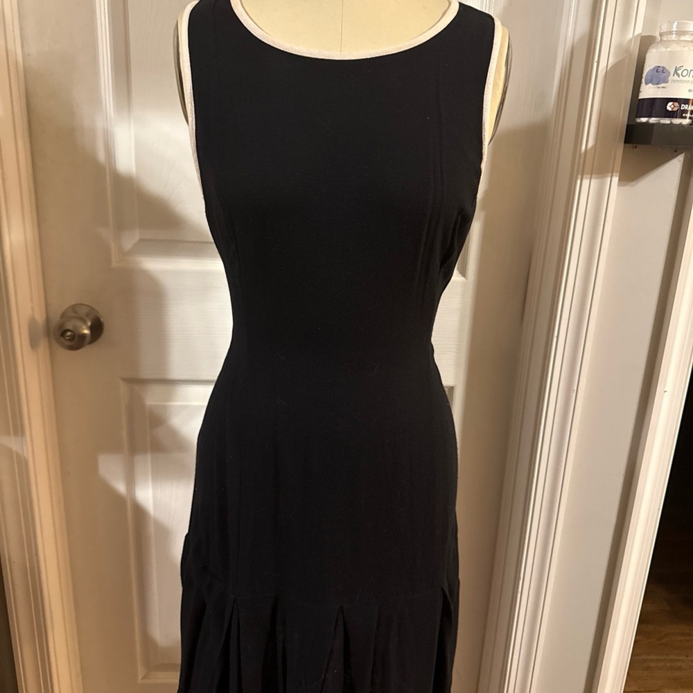 Vintage Express Black Midi Dress